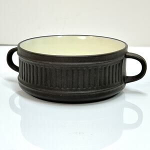 Dansk Flamestone Fluted Brown Sugar Bowl NO LID Individual Soup Casserole Cereal